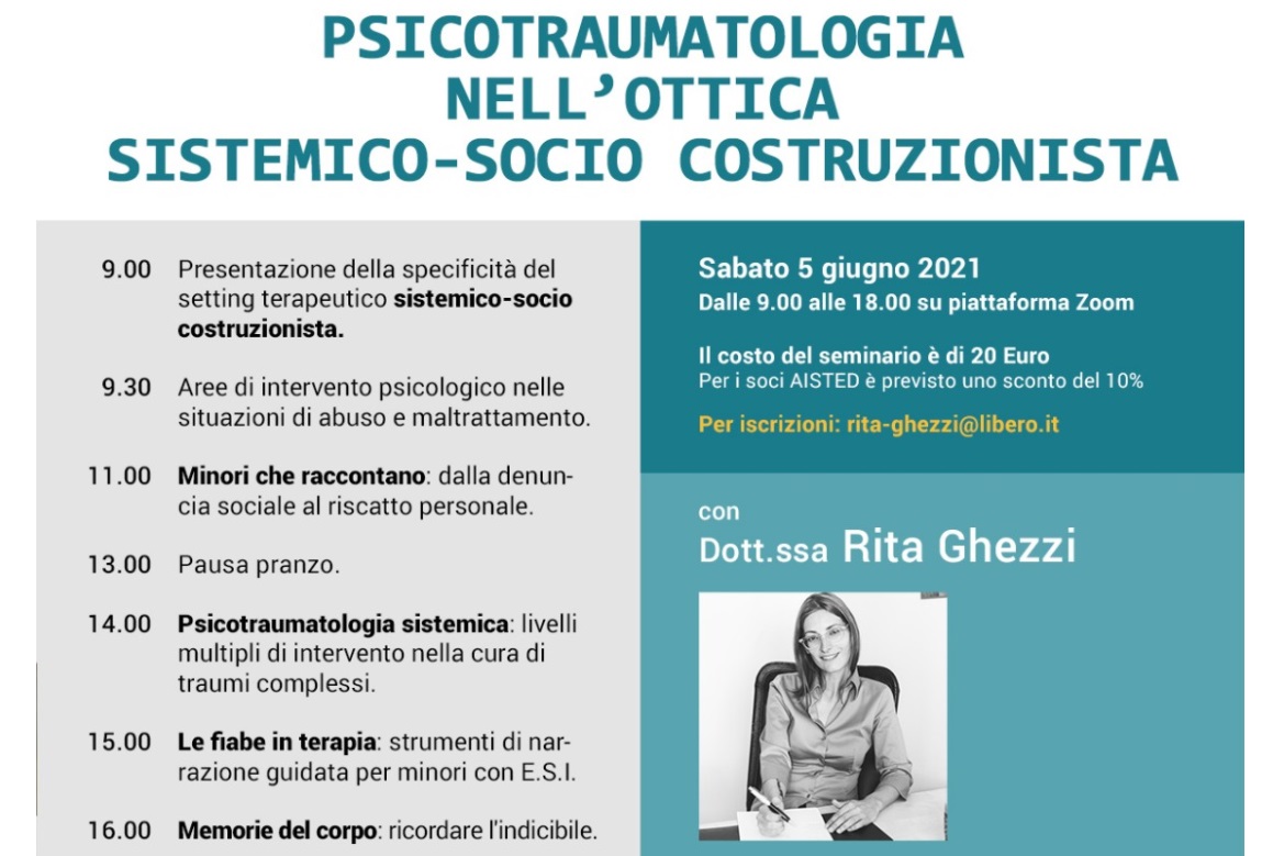 Corso Psicotraumatologia Dott.ssa Ghezzi Rita 