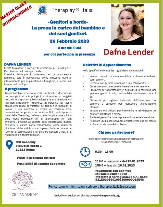 Dafna Lender Theraplay Torino 2023