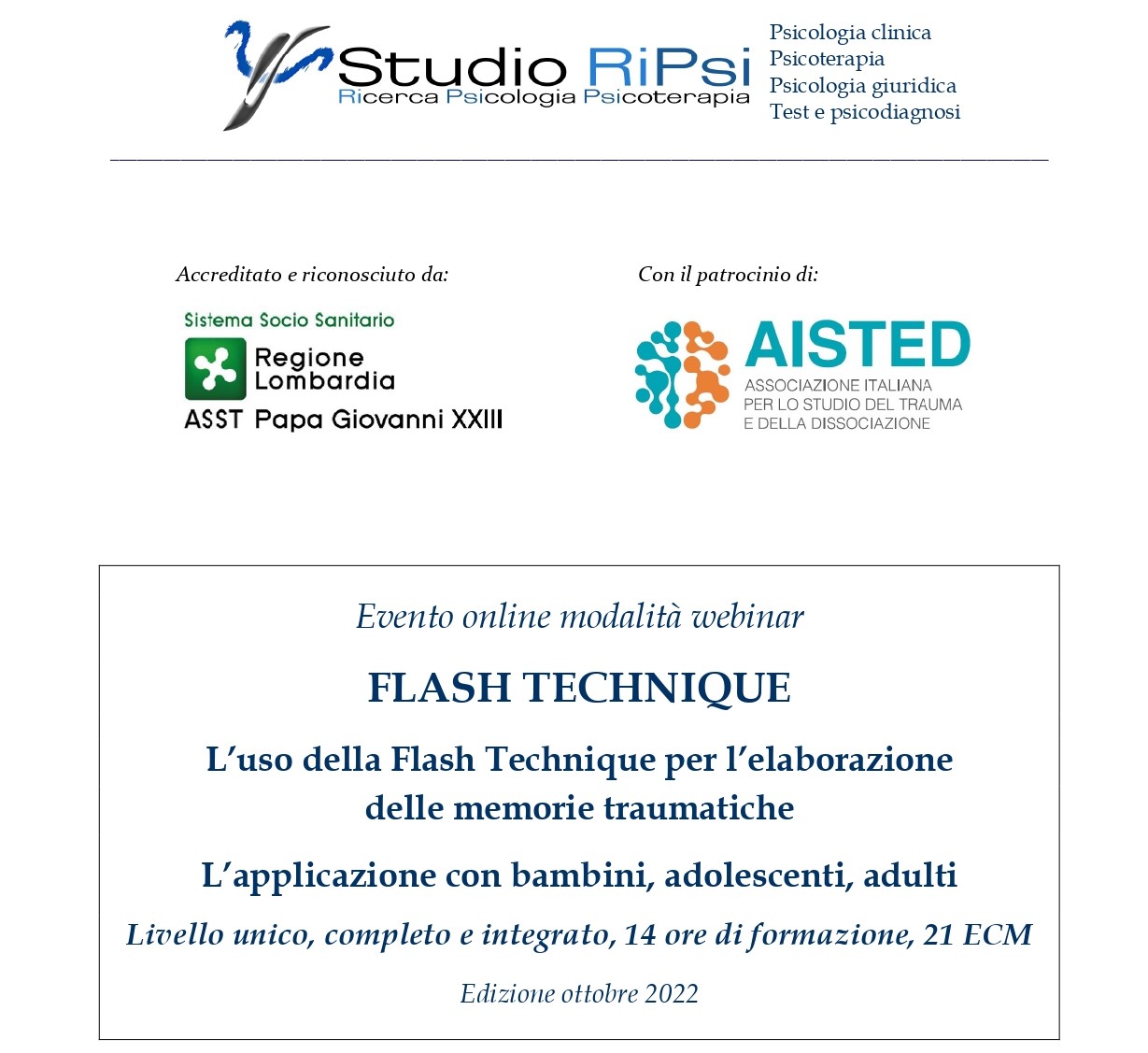 Flash Techinique - Studio RiPsi ottobre 2022
