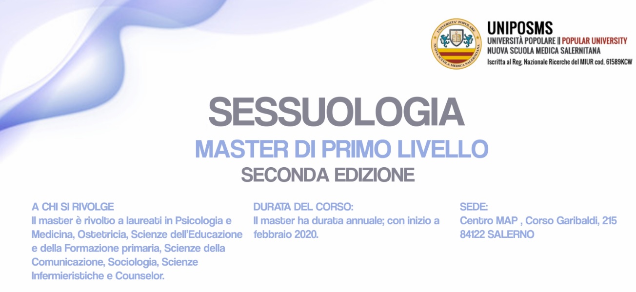 Master Sessuologia I Livello 2019