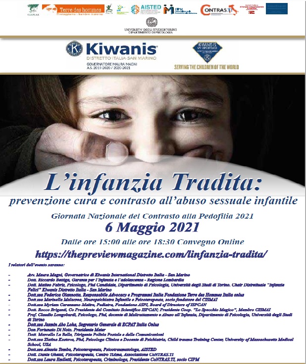 Evento Kiwanis - L'infanzia tradita 6 maggio